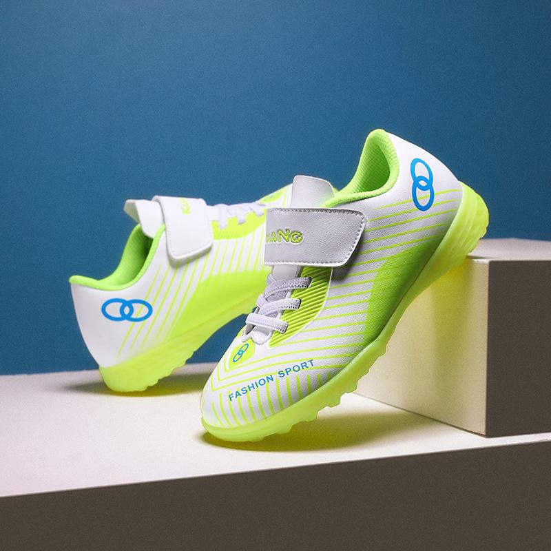 Student Football Shoes Men's Small Free Sports Shoes Spikes Children's Training Laces Women's Game Children's Velcro Crush