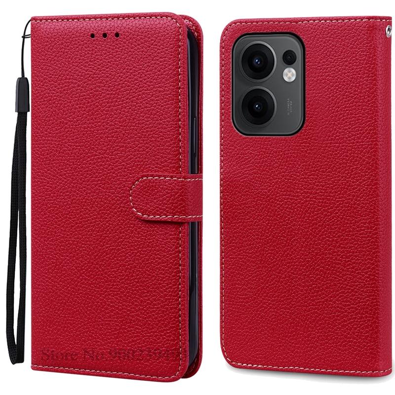 Reno 13F Case For Oppo Reno 13F Case Leather Flip Wallet Cover For Oppo Reno 13F 5G Case Soft Book Cover Coque Fundas Shell