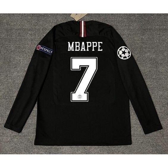 PSG Long Sleeve Football Jersey, Adult Fan Soccer Sport Shirt