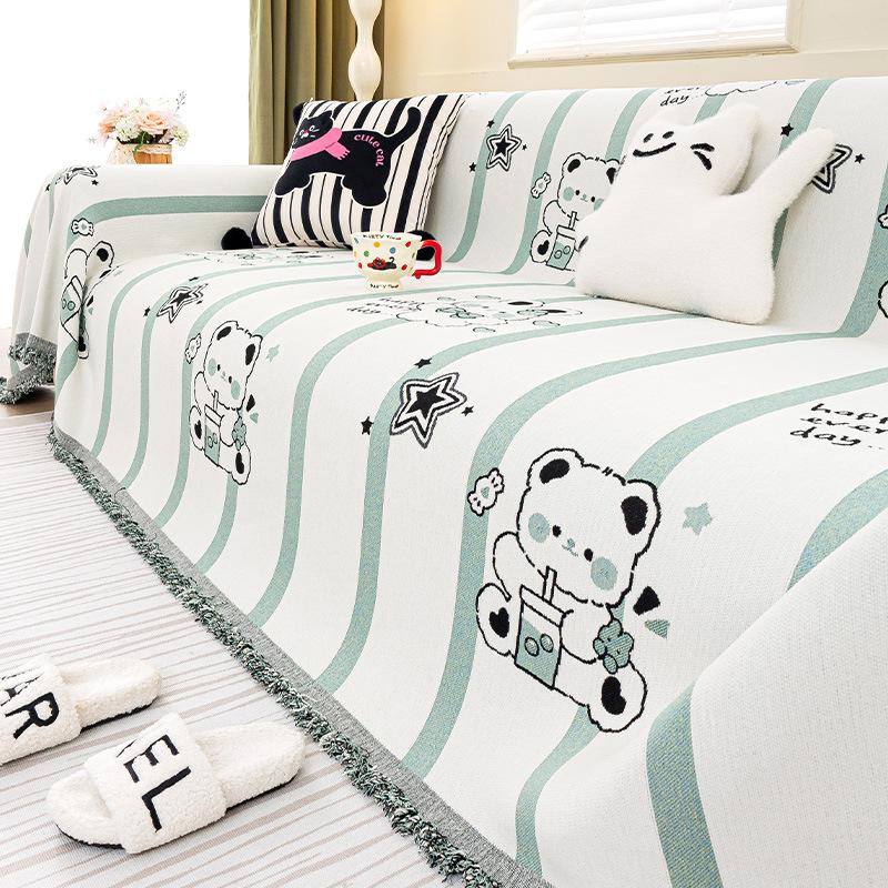 

2025 новый диванный чехол, полная накидка, ткань, универсальный для четырех сезонов, с фиксацией от ветра, нескользящий, диванная накидка, ткань, полотенце 30 * 50 Waist Pillowcase