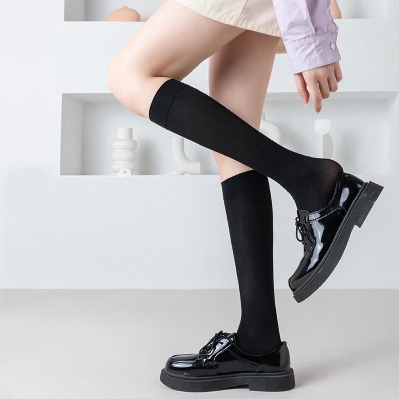Papini Black Tight Stockings, Knee Socks, Over Knee Socks