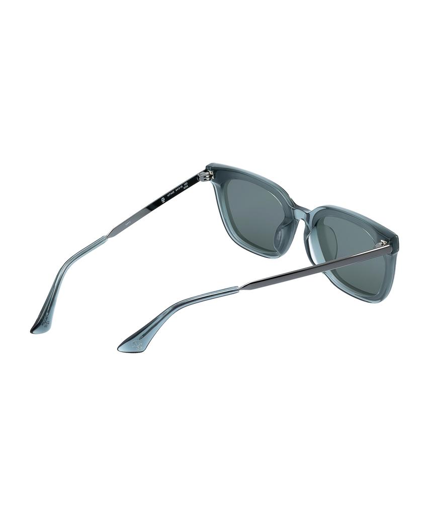 Heonteoaiweeo [Unisex] Flat Bar Square Sunglasses - Khaki Hta02