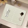 Silicone Drain Mat Kitchen Sink Slope Design Heat-Resistant Drain Pad Cookware Drying Tray Air Circulation Drain Mat