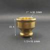 1/8" 1/4" 3/8" 1/2" 3/4" 1" BSPP Femmina Ottone Accoppiatore Riduttore Uguale Raccordo Tubo Connettore Adattatore Acqua Carburante Gas Olio