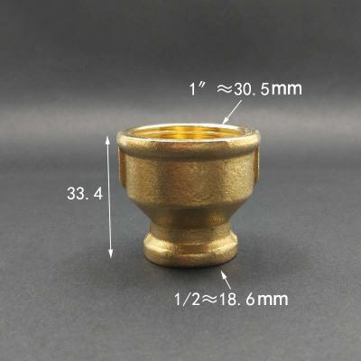 1/8" 1/4" 3/8" 1/2" 3/4" 1" BSPP Femmina Ottone Accoppiatore Riduttore Uguale Raccordo Tubo Connettore Adattatore Acqua Carburante Gas Olio