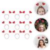9Pcs Adorable Valentine's Day Head Hoops Girls Heart Shape Headbands Hair Hoops