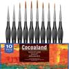 Custom Wear-Resistant Elastic Precision Brush for Line Drawing and Oil Painting with Triangular Handle and Wolf Hair 
