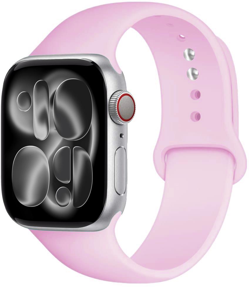 Silicone strap For Apple Watch 11 band 44mm 40mm 49mm 45mm 41mm 38 46mm 42mm correa bracelet iWatch series 9 8 7 6 SE ultra 2 3