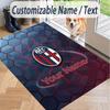 Custom Text Printed Rug Bologna FC Non Slip Floor Carpet For Home Room Decor