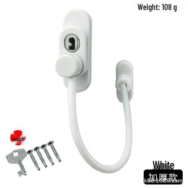 Child Safety Window Lock: Limits Sliding, Casement & Inward/Outward Windows - High-Rise Protection & Anti-Theft/Fall Latch