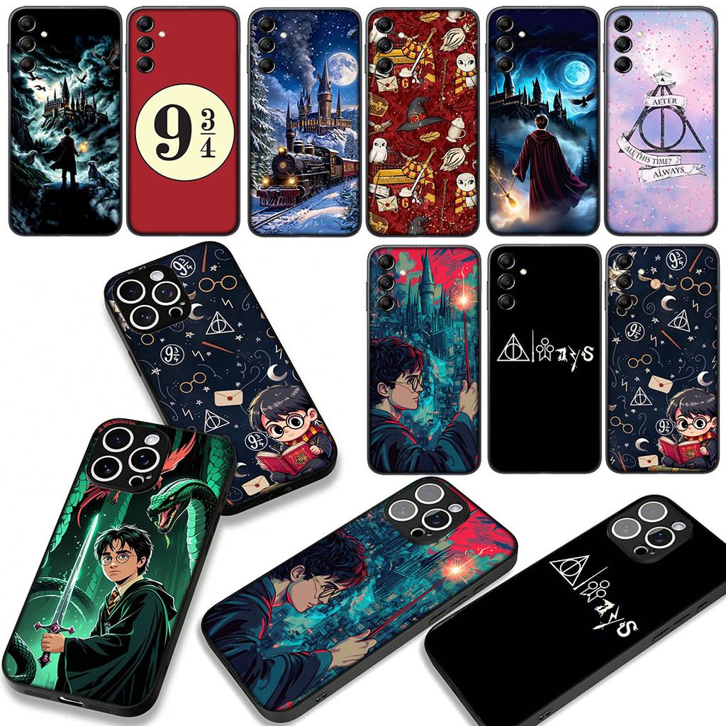 Art Owl Harries Wand Potters Cover Phone Case for Samsung Galaxy S25 S23 S22 S24 FE Ultra Plus A56 A05 A06 A15 A16 A57 S7 Edge