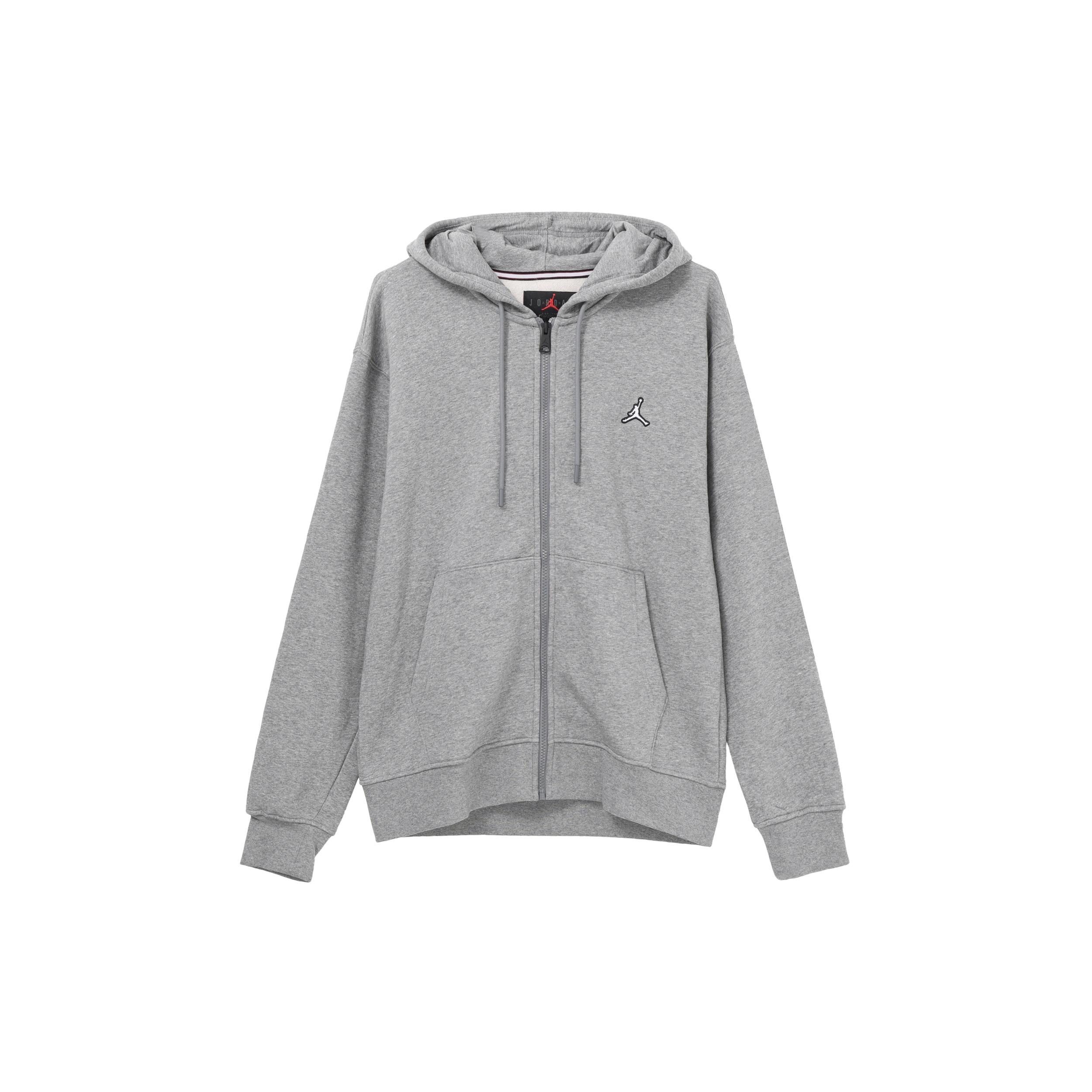 Nike Solid Color Brand Zipper Hooded Long Sleeves Hoodie Men s Grey DQ7351-091 M
