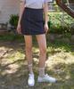 Bye Bye Seop Stitch Mini Skirt Navy [T32]