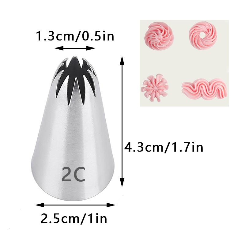 13 Styles Large Icing Piping Nozzles for Decorating Cake Baking Cookie Cupcake Piping Nozzle Stainless Steel Pastry Tips tools