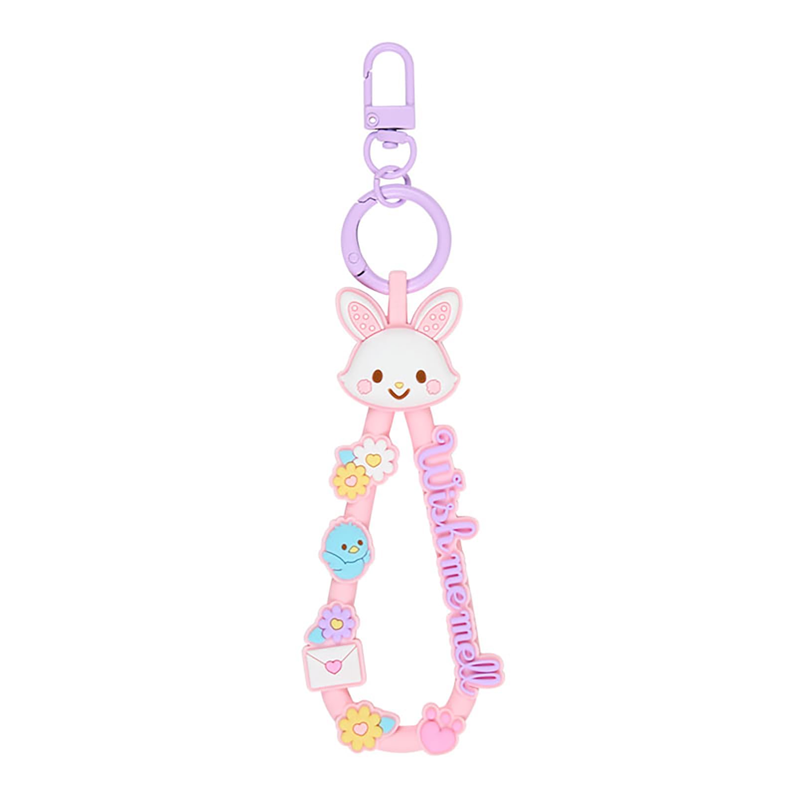 Sanrio Rubber Cord Keychain Grand Prix 1st Wish Me Mell 828726 (Character Edition)