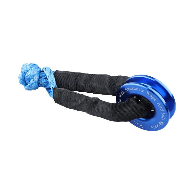 Heavy Duty Snatch Block Soft Shackle Recovery Ring Long Lasting Tow Winch Rope Compatible with ATV UTV Truck