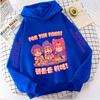 New KPop Demon Hunter Cartoon Girls Hoodies Children's Korean Wave Print Fashion Casual Tops Casual Girls Clothing Warm