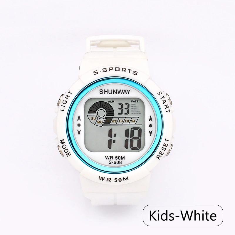 Kids Children's Electronic Watch Student Girl Boy Outdoor 5Bar Waterproof Sports Alarm Clock Women Multifunctional Watches