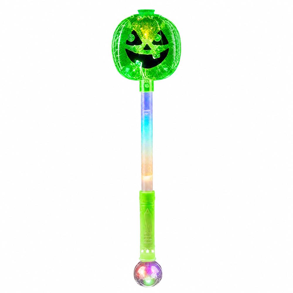 Halloween Pumpkin LED Light Stick - Colorful Handheld Party Prop