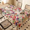 Blumen T-Takashi Kunst M-Murakami Rechteckige Tischdecken Waschbar Party Küche Esszimmer Wohnzimmer Geburtstagsdekoration Tisch