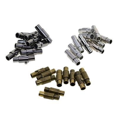 10 Sets Locking Mechanism Magnetic Jewelry Clasps for Bracelets  Silver