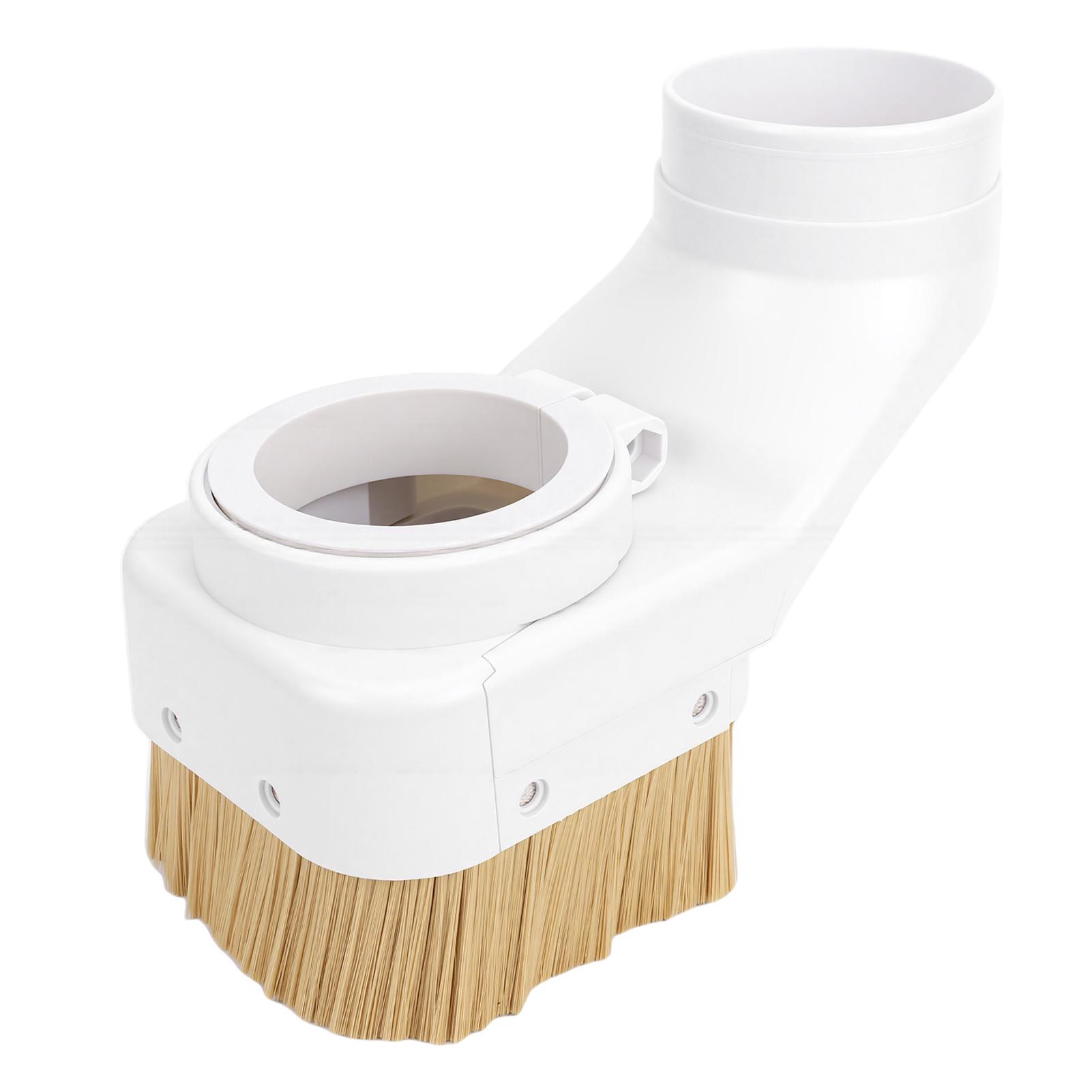 

75mm Spindle Dust Shoe CNC Dust Cover and Brushes for Router Engraving Machine White