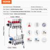 4-Strang Flächenheizungsverteiler 1/2" PEX-Rohr Fußbodenheizungsverteiler-Set