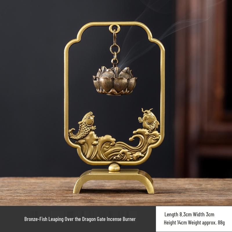 Creative Boshan Hanging Incense Burner for Home Use - Tea Ceremony Ornament for Agarwood & Sandalwood Coil Incense