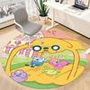 1PC Adventure Time Office Round Area Rug, Indoor Mat Suitable For Office, Under Office Chairs Bedroom Living Room Home Decor DT1212061
