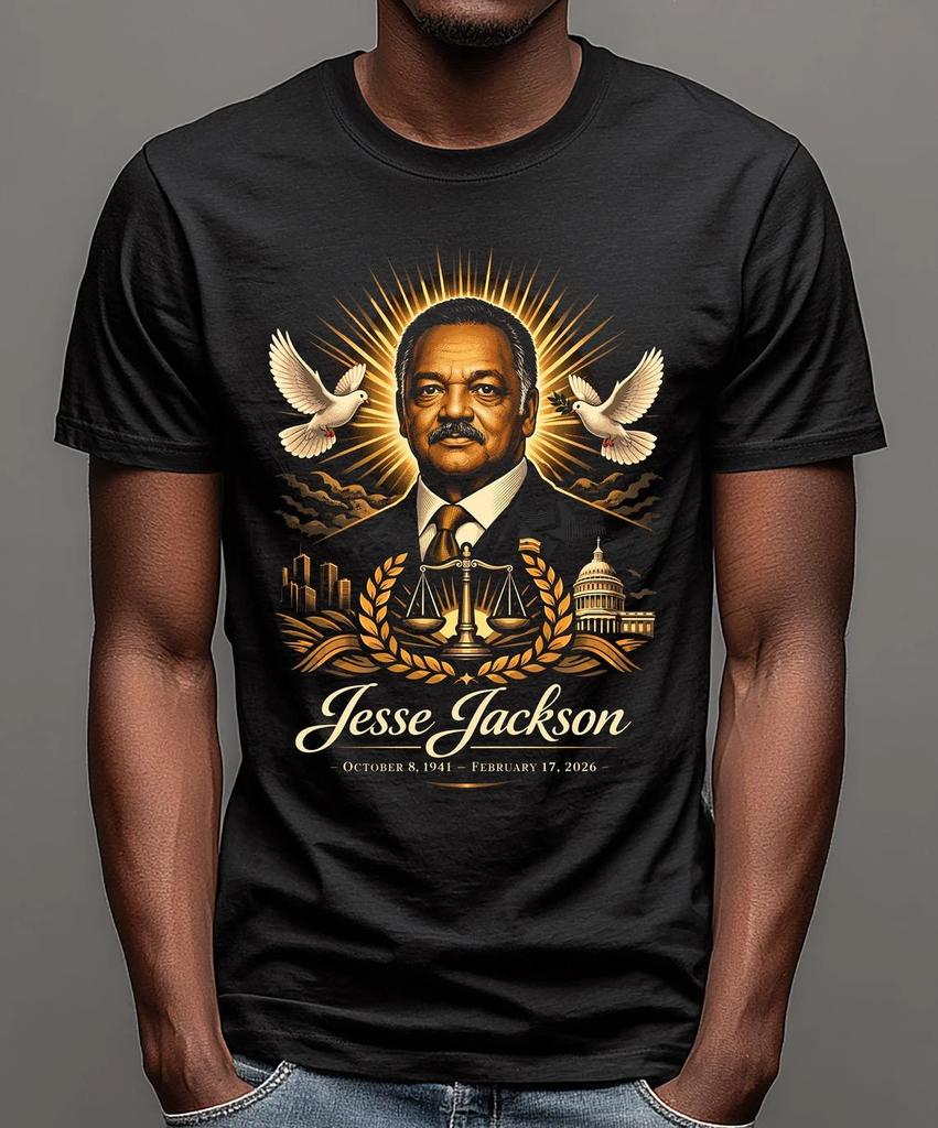 Jesse Jackson 1941–2026 Tribute Memorial T-Shirt
