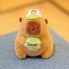 Plush Capybara Keychain Stuffed Animal Doll Key Ring Holder DIY Handbag Pendant Backpack Decoration Kids Adults Birthday Gift