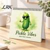 Unique Gift for Friends Pickle Wall Calendar 2027, Funny Pickled Cucumber Illustrations 12 Daily Schedule Planner Month Planner, Spiral Bound Hanging
