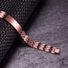 Pure Copper Bracelet Customized Name Adjustable Medical ID Bracelet Personalized Message Reminder Magnetic Bracelets for Men