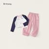 Girl Girl Cotton Long Sleeve T Shirt And Pants Set For Spring And Autumn Playtime Comfort