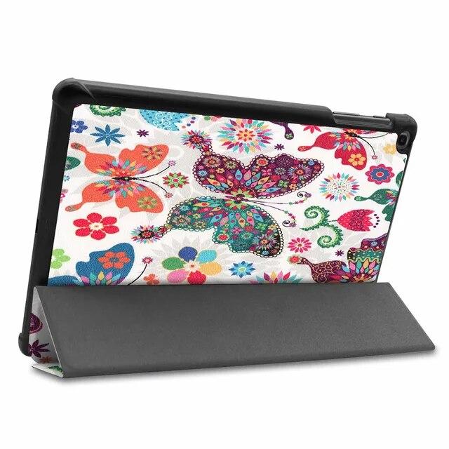 Pouzdro pro Samsung Galaxy Tab A 10.1 2019 Pouzdro T510 / T515 Ultra Slim Kožený magnetický stojánek Kryt SM-T510 SM-T515 Funda Capa