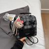 Schoolbag Korean Style Bow Backpack for Women, 1011 New Chic Preppy Style Girls' Backpack, Textured Crossbody Single Shoulder Bag