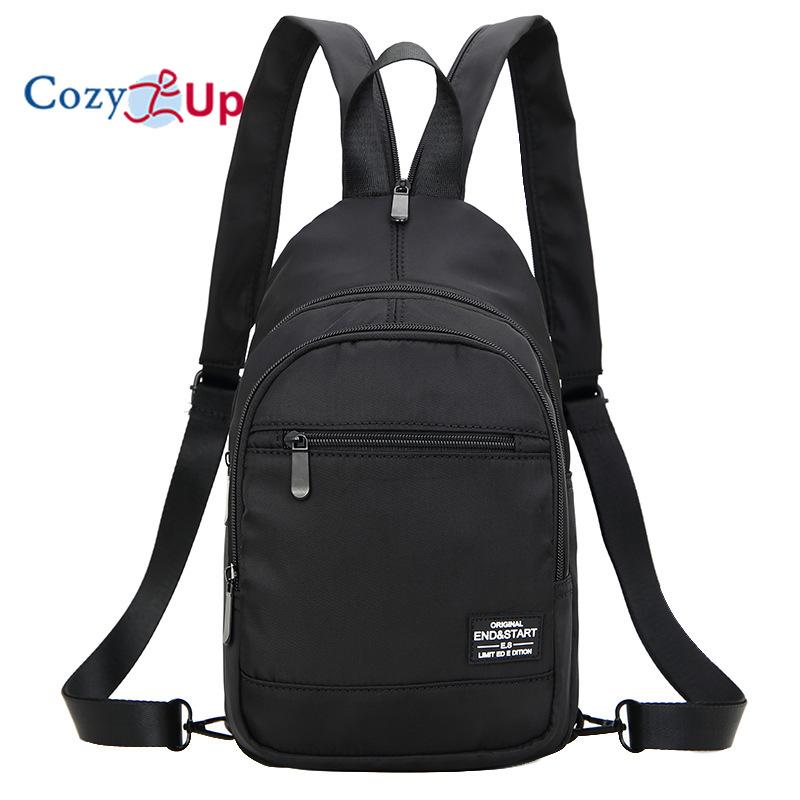 

Мини-маленький рюкзак для мужской нагрудной сумки, легкий рюкзак для путешествий на открытом воздухе 20x11x31cm чёрный