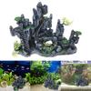 Mountain View Rockery Aquariums Ornaments Enhances Fishtanks with Natural Hiding Cave and Life Like Scene Landscape Decors
