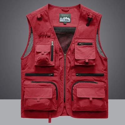 Ultralight Fishing Photography Vest Summer Multi Pockets Mesh Jackets Quick Dry Waistcoat Summer Mesh Vest Fishing Vest for Men