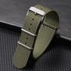 18mm 20mm 22mm Ribbed Watch Strap Nylon Watch Straps Braid Ballistic Fabric Watchband Accessories for Military Sport Watch Band