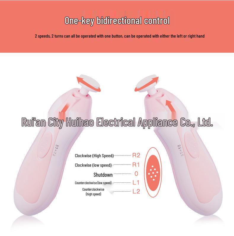 6-in-1 Multifunctional Baby Electric Nail Grinder & Trimmer, EU Certified