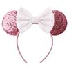 9.5 CM New Cute Glitter Crown Hairband Sequins Bows Mouse Ears Headband Kids Festival Party Cosplay Headband