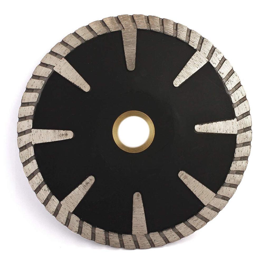 Concave Curved Diamond Blade for and Continuous Turbo Rims 5-inch Granite, Marble,