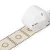 Faux Pearl Rhinestone Ribbon 1 Yard Self Adhesive Decorative Strip Elegant White Faux Pearl Accent Strip for Clothing Shoes Phone DIY Crafts