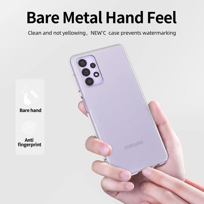 Coque de protection - BOOLING - pour Samsung Galaxy A33 5G - Silicone souple - Transparent - 2 verres trempés