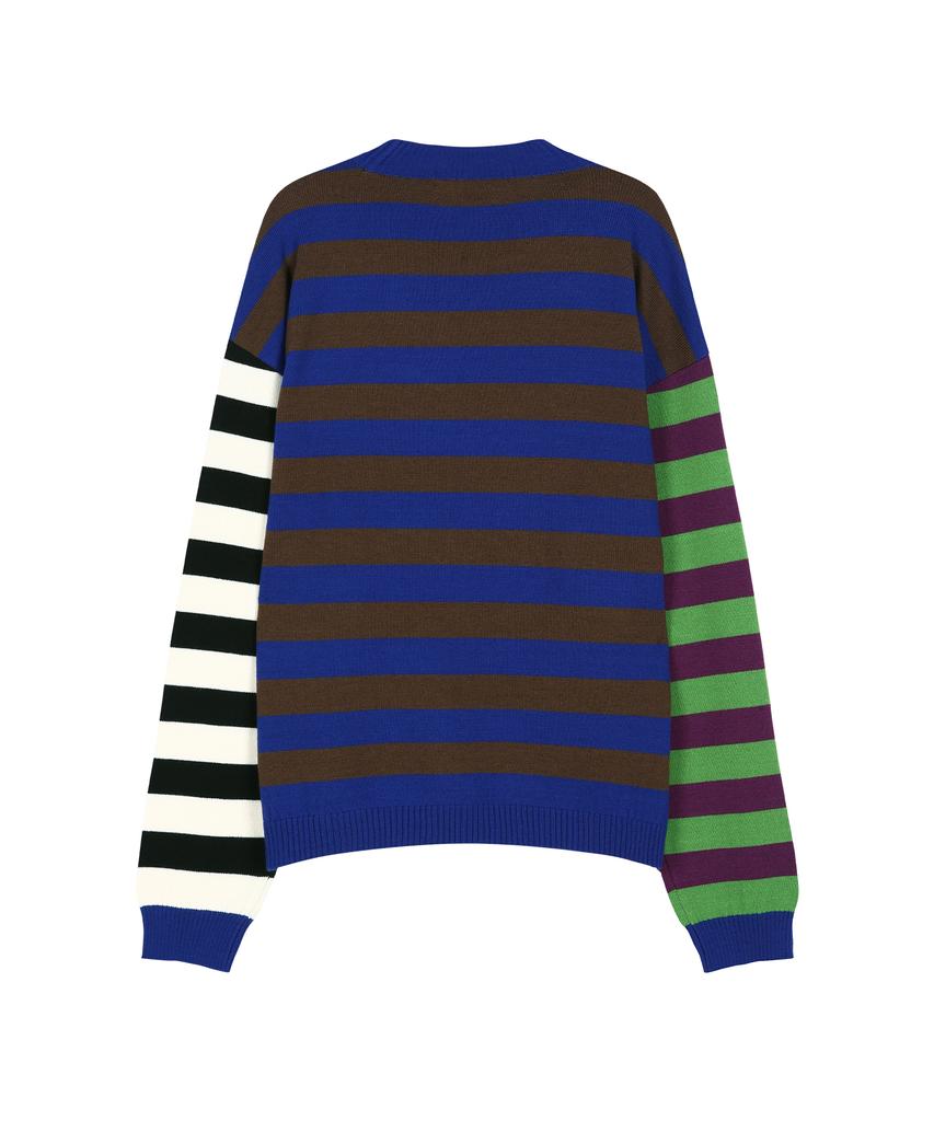 ADSB ANDERSSON BELL Boys Heart Message Crew-Neck Sweater Atb1453M(Blue/Green)