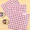 100Sheets Self-adhesive Consecutive Number Stickers 10mm Clothing Size Label  Lipstick Color