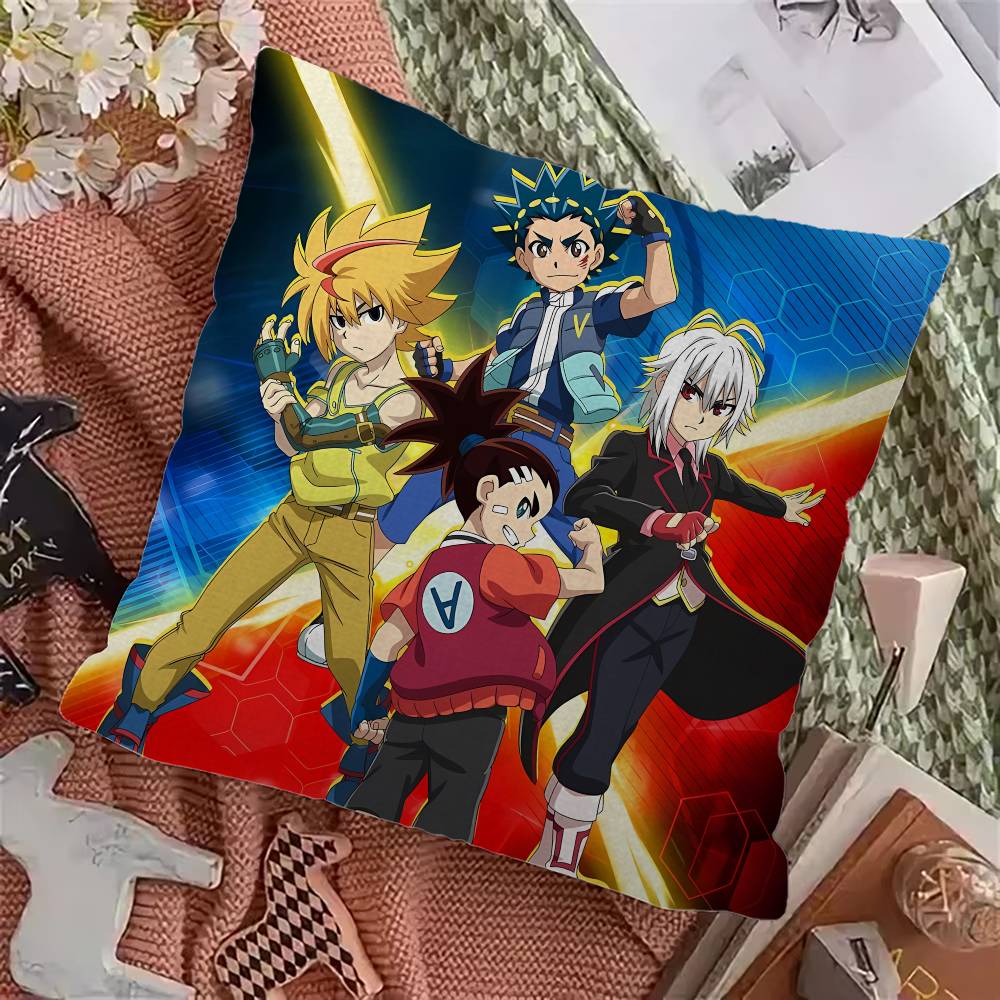 Anime Bbeyblade X Cushion Cover Inches Farmhouse Decor Home Throw Pillow Covers for Couch Decorations