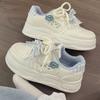 Women S Cute Thick Sole White Casual Sport Bread Shoes