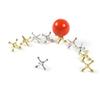 11pcs/set with Red Rubber Bouncy Balls Metal Jacks Metal Jacks and Ball Game  Christmas Gifts
